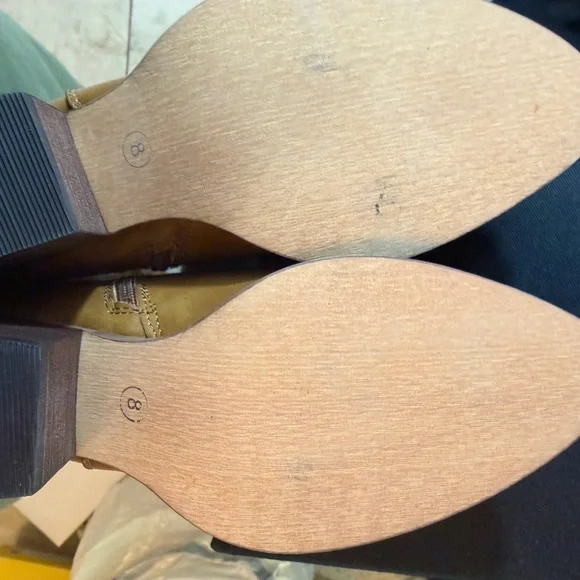 Roper Tan Nettie in Tan-Faux Leather Cowboy Boots. BNIB. Size 8. - Picture 5 of 5